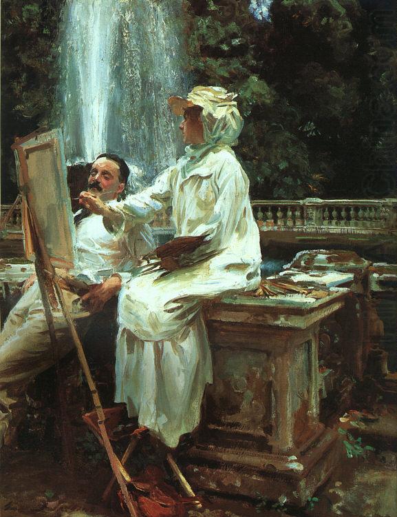 The Fountain at Villa Torlonia in Frascati, John Singer Sargent